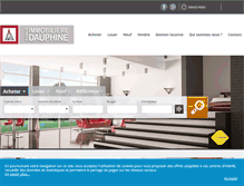 Tablet Screenshot of immobilieredudauphine.fr